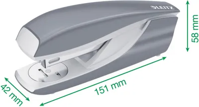 Produktbild von Leitz NeXXt WOW, 30 Blätter, Rot, 26/6, Metall, Kunststoff, 80 g/m², 4 cm