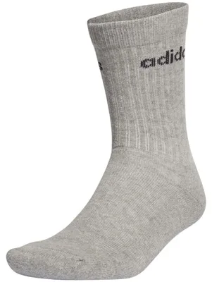 Obrázok produktu pre 3-balenie ponožiek adidas Half-Cushioned Crew, uni, stredne sivé melírované/čierne, veľkosť 37–39