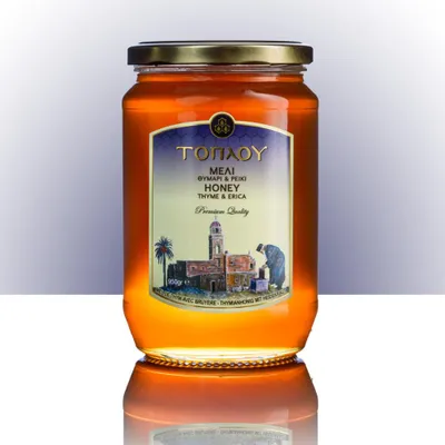 Produktbild von SI-MEL SAVIDAKIS 12230 - “Toplou” Thymian & Erika Honig 950g von Kreta