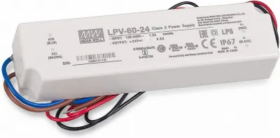 Produktbild von Mean Well LPV-60-24 SNT 24V/DC/0-2,5A/ 60W IP67