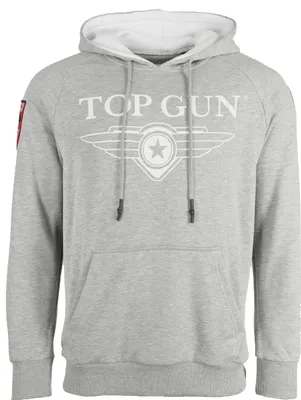 Produktbild von Top Gun Hoodie TG20201043 Herren grey mélange XXL
