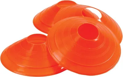 Produktbild von Jollity Works Markierungsteller Set – 12 Flache Kegel – Orange – Trainingszubehör