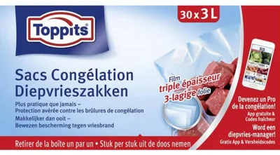 Immagine prodotto di Toppits Sacchetti per congelatore 3L 30 pezzi