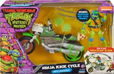 Zdjęcie produktu dla Teenage Mutant Ninja Turtles Movie Vehicle With Figures Asst., Motocykl, Ninja Turtles, 4 lat(a), Różne kolory