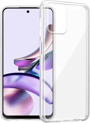 Produktbild von Cadorabo Hülle für Motorola Moto G13 / G23 in VOLL TRANSPARENT Schutzhülle aus flexiblem TPU Silikon Back Case Cover Etui Handy Hülle