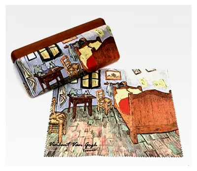 Produktbild von Brillenetui und Brillenputztuch Van Gogh - Schlafzimmer