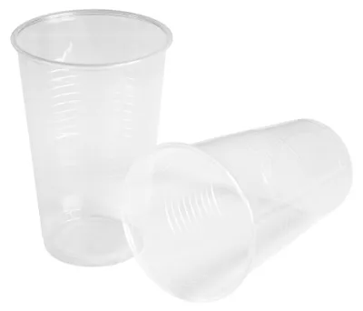 Produktbild von 500 Becher Plastikbecher Kunststoff klar transparent, 0,2l, PP