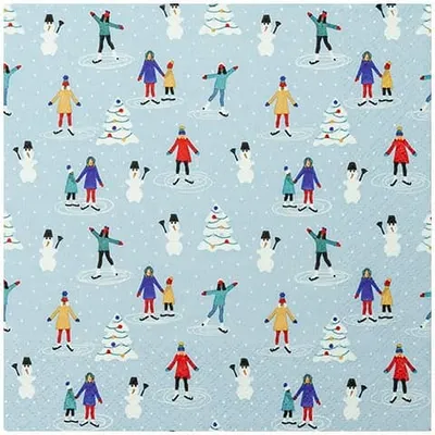 Produktbild von 20 Servietten Ice Skating - Schlittschuhlaufen 33x33cm