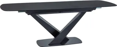 Produktbild von Casa Padrino Designer Esstisch mit Glasplatte 160-220 x 90 x H. 75 cm - Verschiedene Farben - Moderner Ausziehbarer Küchentisch - Designer Esszimmer Möbel