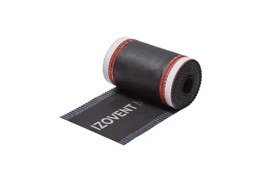 Zdjęcie produktu dla 4ROOF Taśma kalenicowa IZOVENT 230 mm x 5 m - 2 rolki, czarny, wentylacja dachu kalenicy odporna