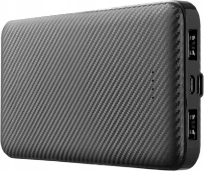 Obrázek produktu pro Powerbanka 20000mAh s 2 porty USB pro všechny nabíječky USB Ultra Slim Carbon Black