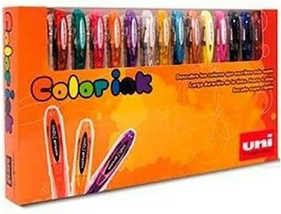 Obrázok produktu pre Uniball rollerball um-12015p basic so sortimentom v 15" puzdre
