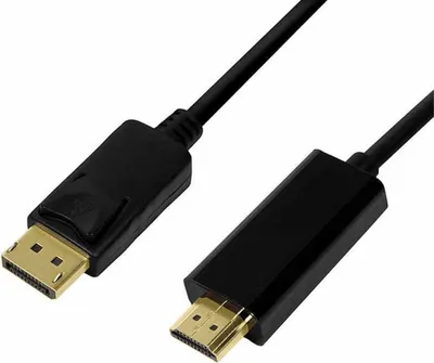 Produktbild von Logilink DisplayPort-Kabel DP 1.2 zu HDMI 1.4 1m black