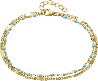 Produktbild von JEWLIX Layerarmband für Damen aus vergoldetem Edelstahl