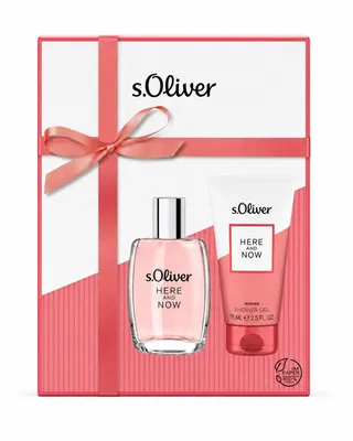 Produktbild von s.Oliver Here and Now for Women EdT 30 ml Set mit Duschgel, KI-generiertes Bild