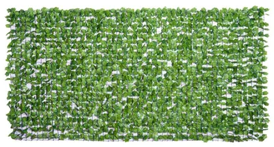 Produktbild von Künstliche Hecke mit Ahornblättern – Sichtschutz | Farbe: Hellgrün