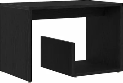 Produktbild von Beistelltisch Schwarz Eichen-Optik 59 x 36 x 38 cm