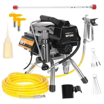 Produktbild von Hochdruck Farbspritzgerät Farbsprühsystem 1100W 200 bar, 2 L/min, WT20i, Airless Farbsprühgerät, Lackiergerät WT20I