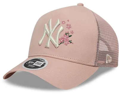 Produktbild von New Era Women MLB 9FORTY Floral Trucker Cap New York Yankees pastel pink