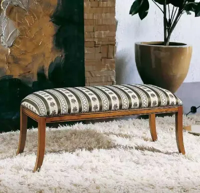 Produktbild von Sitzbank Klassischer Hocker Bank Wohnzimmer Designer Sitzmöbel Fußhocker