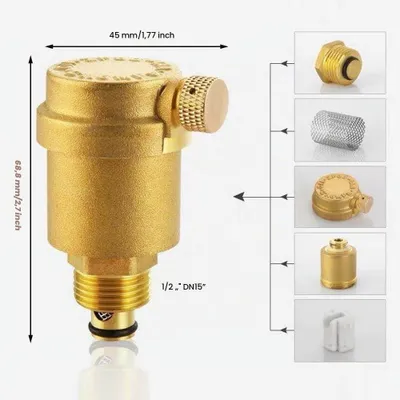 Imagen del producto de Válvula de purga rápida G1-2 - Válvula de purga de latón