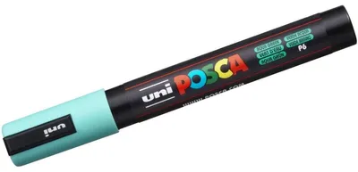 Produktbild von POSCA PC5M VE, 1 Stück(e), Grün, Feine Spitze, Schwarz, Aqua green, Rund