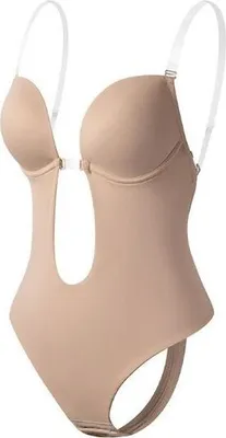 Obrázek produktu pro Dámské body s otevřenými zády - SILKLINE Beige S