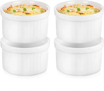Produktbild von Keramik-Snackschalen-Set, 40 ml, 4-teilig, Weiß
