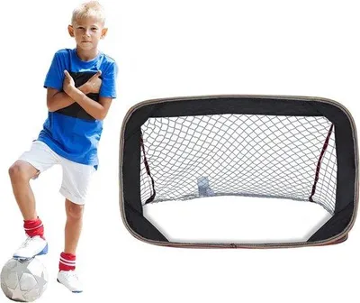 Produktbild von Famanu Fußballtor für Kinder und Erwachsene - Pop-up, faltbar, schwarz
