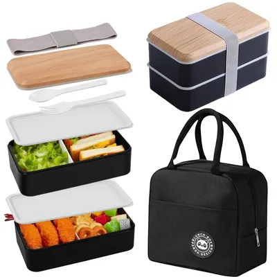Immagine prodotto di Omgoods - Set per il pranzo con borsa termica, 1400 ml