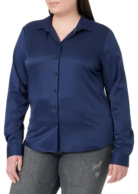Produktbild von FLY HAWK Damen Hemd Bluse Basic Bambusfaser Hemdbluse Slim Fit Arbeitshemden Lan