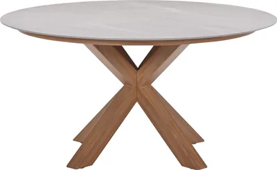 Productafbeelding van Lowland Tuintafel Napoli Sand dia. 150 cm Garden Impressions