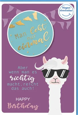 Produktbild von Geburtstag - Glückwunschkarte im Format 11,5 x 17 cm mit Umschlag 8