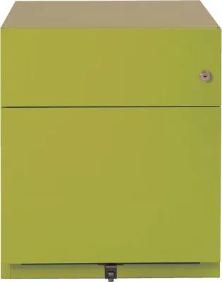 Produktbild von BISLEY Note Rollcontainer grün 2 Auszüge 42,0 x 56,5 x 49,5 cm