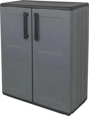 Produktbild von Garten-Schrank - Graues Außenmobiliar 37x68x84h cm