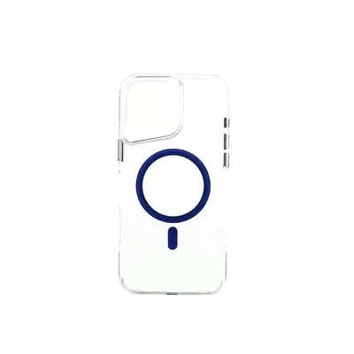 Produktbild von Bumper Handyhülle mit Hartschale – Zuverlässiger Schutz vor Stößen und Kratzern kompatibel mit iPhone 16 Pro Max Blau