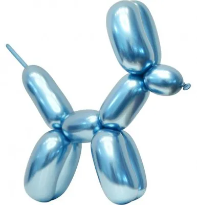 Produktbild von 50 Modellierballons platin blau