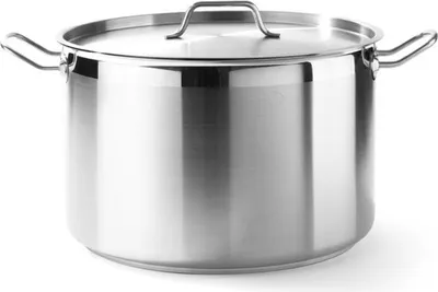 Produktbild von Profi Line Medium Topf mit Deckel 10 l, Ø 280 x 170 h - Hendi 831502