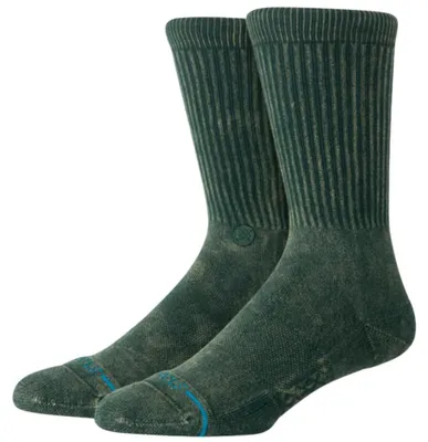 Produktbild von Stance Icon Crew-Socken, Kieferngrün, Größe M, weich & atmungsaktiv