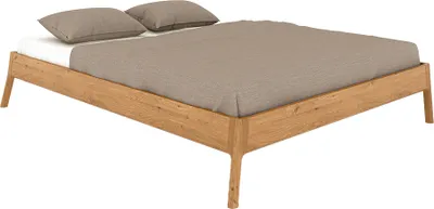 Produktbild von Einzelbett 100x210cm, Wildeiche massiv geölt, THORNBURY-165