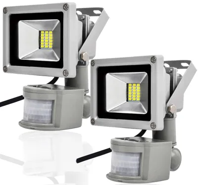 Produktbild von Greenmigo 2 Stück 20W Fluter mit Bewegungsmelder LED Strahler Flutlicht Außenleuchte Wandstrahler Außenstrahler Aluminium IP65 Wasserdicht