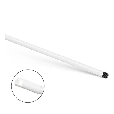 Image de Nölle 243015710 Manche métallique avec filetage - 140 cm, blanc