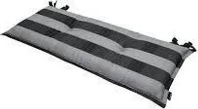 Produktbild von Madison Bankkissen 120x48 cm Alice grau – Wasserabweisendes Kissen für Gartenbänke, ideal mit Dekokissen kombinierbar