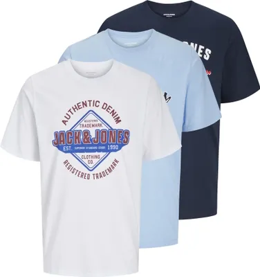 Produktbild von Jack & Jones T-Shirt LOGO Kurzarmshirt 3er Pack