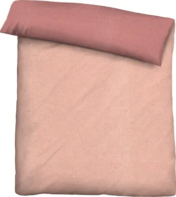 Produktbild von Biberna Melange Flanell-Wendebettwäsche 0840500-168, Größe 135x200 cm, terra