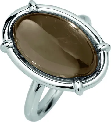 Produktbild von 011652G51, 011652G52, 011652G53, 011652G54, 011652G55, 011652G56 Ring mit 16x10 mm Rauchquarz Cabochon XEN