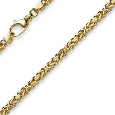 Produktbild von 3,5mm Armband Armkette Königskette aus 750 Gold Gelbgold, 19cm