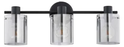 Obrázok produktu pre Nástenná lampa ESSENT čierna 3xE27x15W kov rozmery: 28x28x77 cm IP20 Alfa
