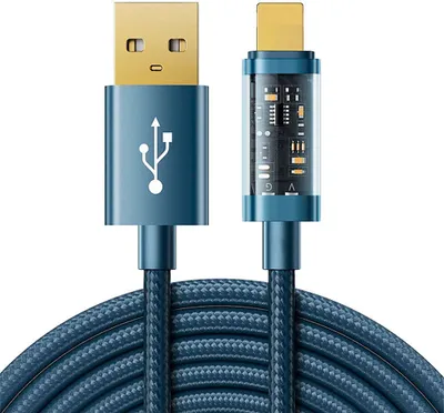 Produktbild von Kabel auf USB-A / Lightning / 2,4 A / 1,2 m Joyroom S-UL012A12 (blau)