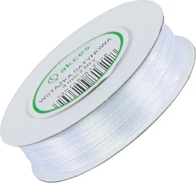 Zdjęcie produktu dla Tasiemka satynowa biała - 3mm x 50m